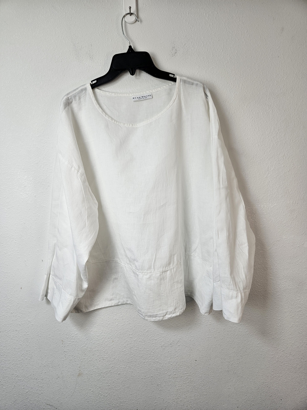Bryn Walker White Relaxed Linen Women’s Top Size XL